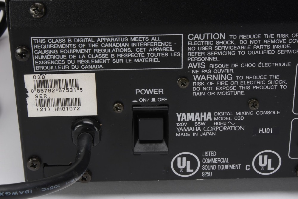 Yamaha 03D Digital 16 Channel Interface & Audio Mixing Console Mixer