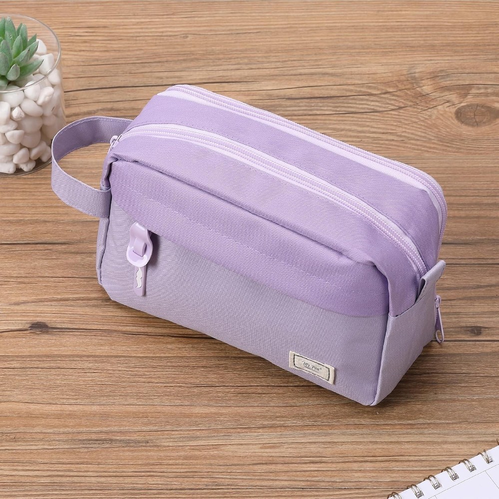 Ample Space Mint Green Pen Case – High-Quality Zippered Stationery Solution