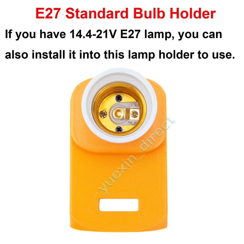 For Dewalt 20v Battery Powered LED Light Bulbs Emergency Backup Rechargeable