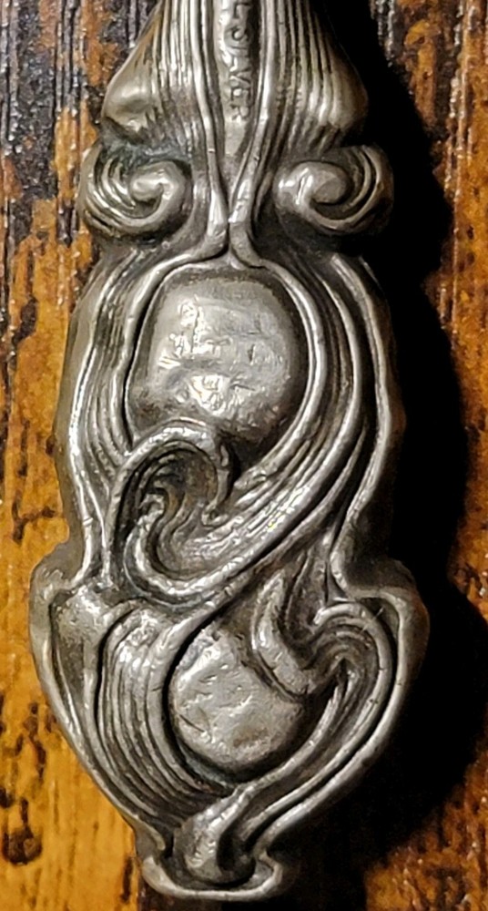 Bristol Silver Handle Small Mini Button/shoe Hook 6" Antique
