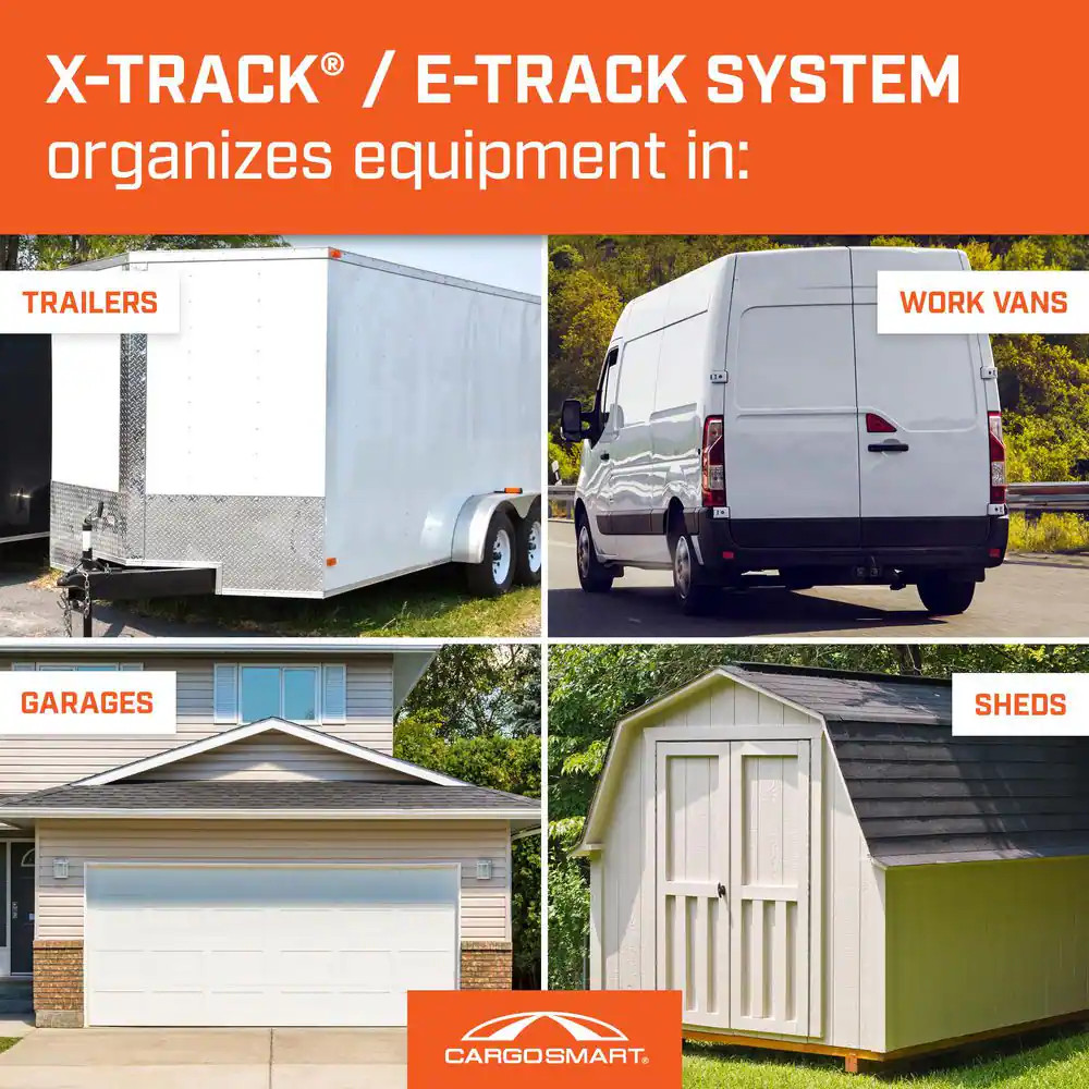 Multi-Use Utility Storage Bin for E-Track and X-Track - 1 Pack