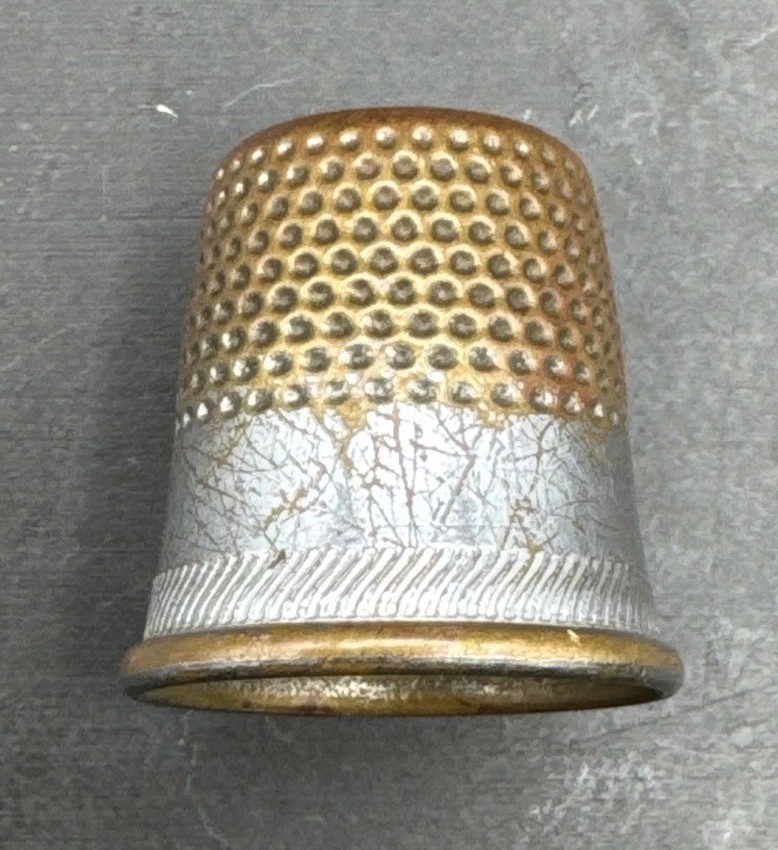 Sewing Thimble Antique Copper Two-Toned | Size 8