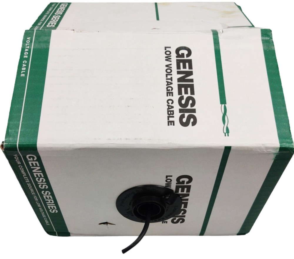 Genesis WG-31150508 18AWG 4C Stranded Plenum Cable, 250' Black