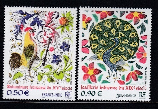 FRANCE Artisan's Works JOINT ISSUE WITH INDIA MNH set