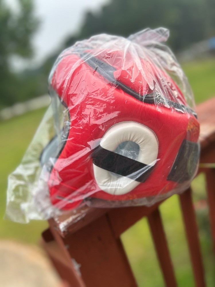Barrus Boxing Helmet, Red, Large Size