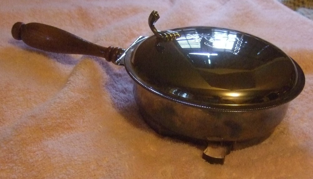 1950's Tableware Silverplate Crumb Holder With Handle