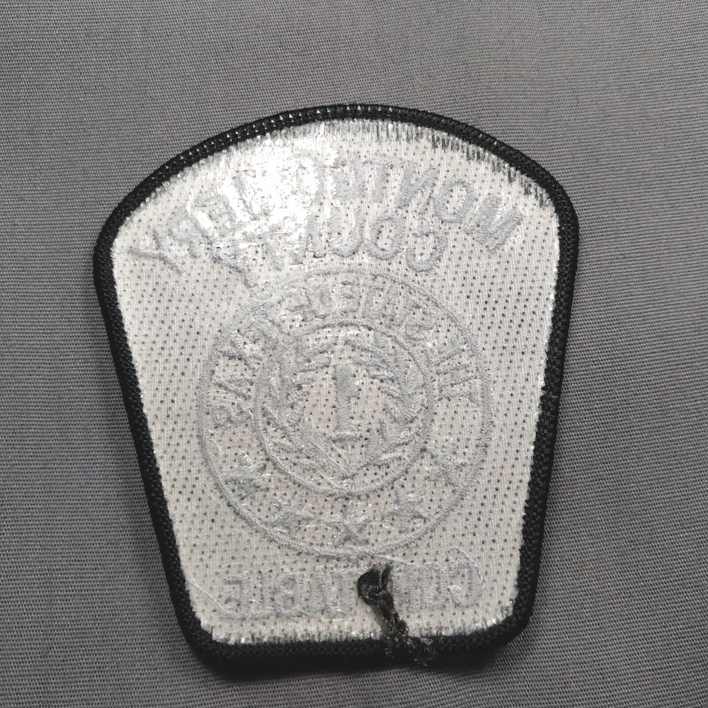 Montgomery County Constable 1 TX Texas Black Silver 3.5" Subdued Police Patch