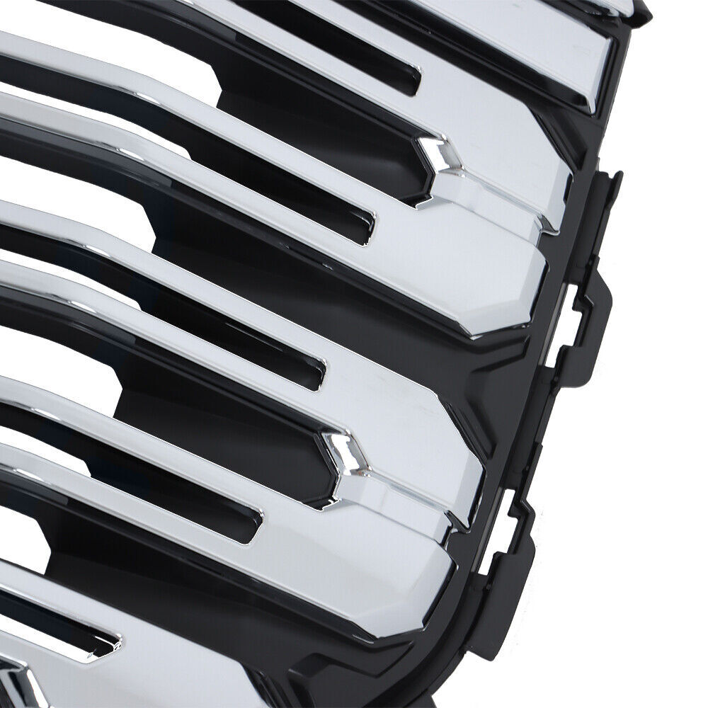 Front Bumper Grille With Camera Hole For 2022-2024 GMC Sierra 1500 Denali Chrome