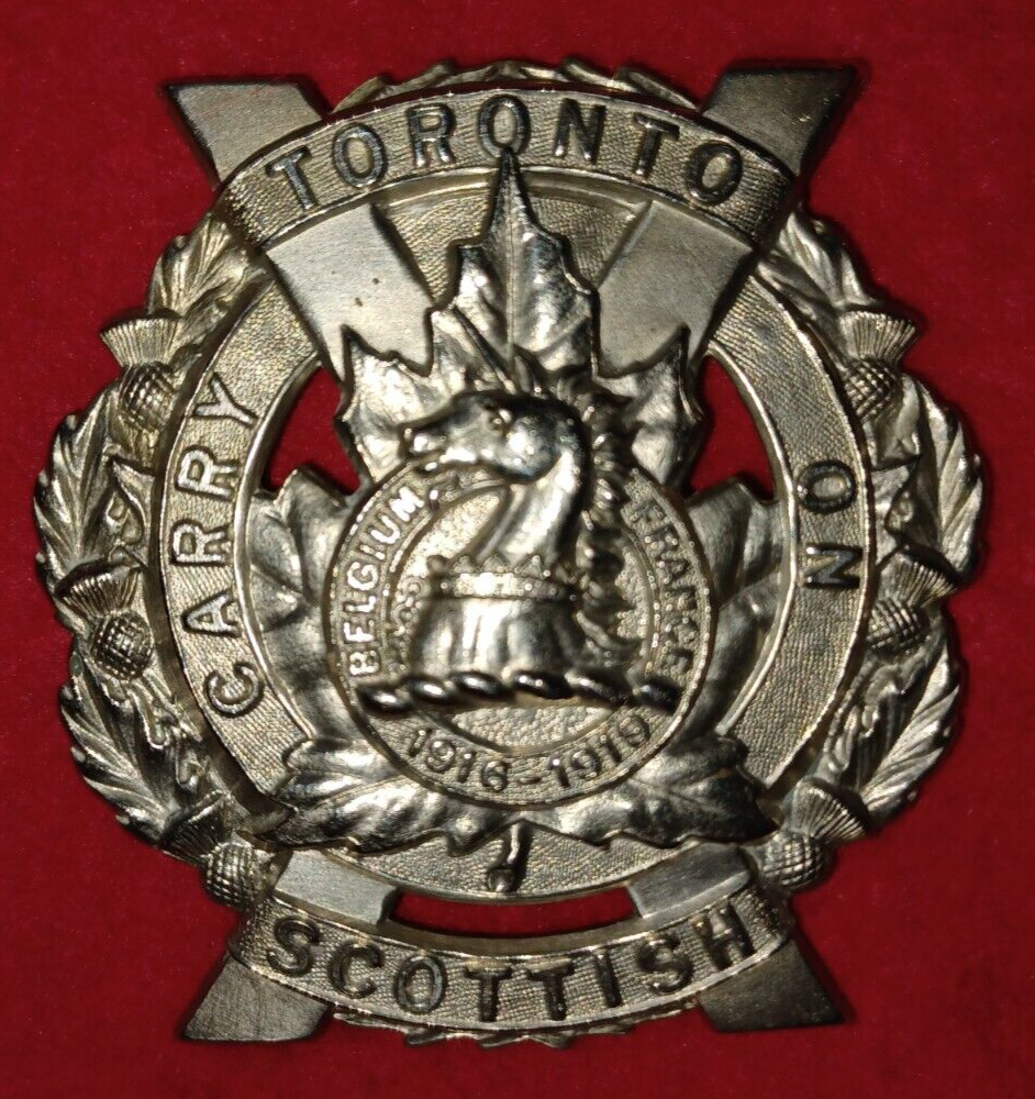 Canadian - Toronto Scottish Regiment Cap Badge - Canada WW2