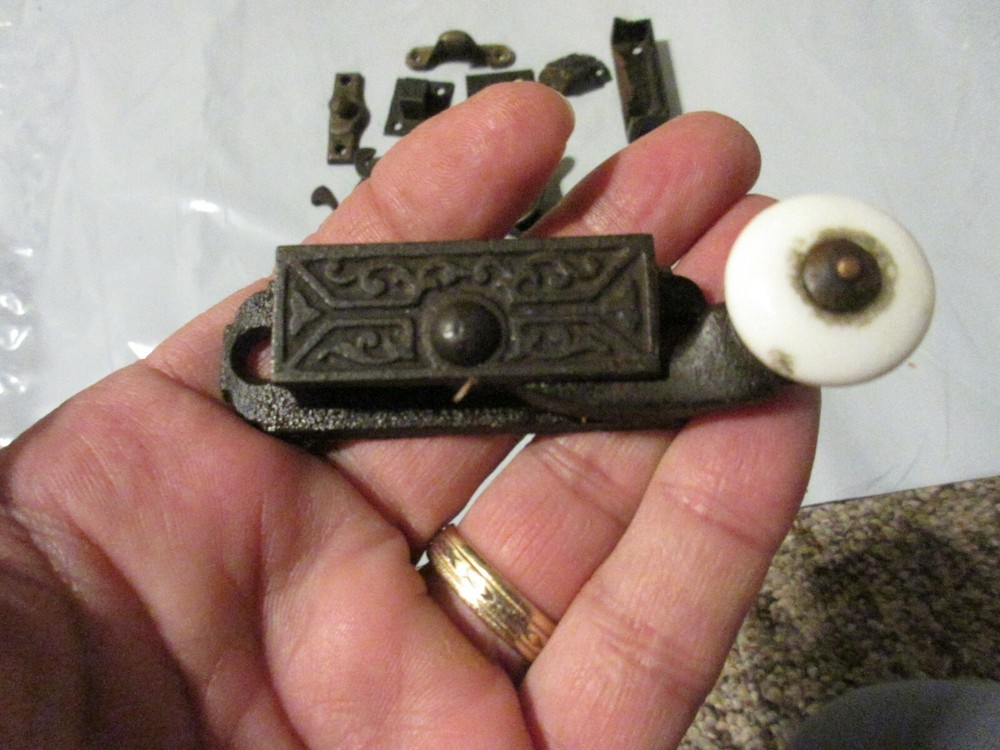 Vintage Lock Latch Cabinet Parts
