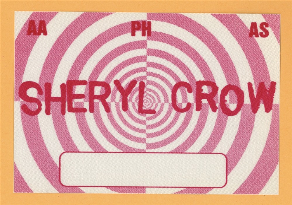 Sheryl Crow 2002 C'mon, C'mon Concert Tour Backstage Pass