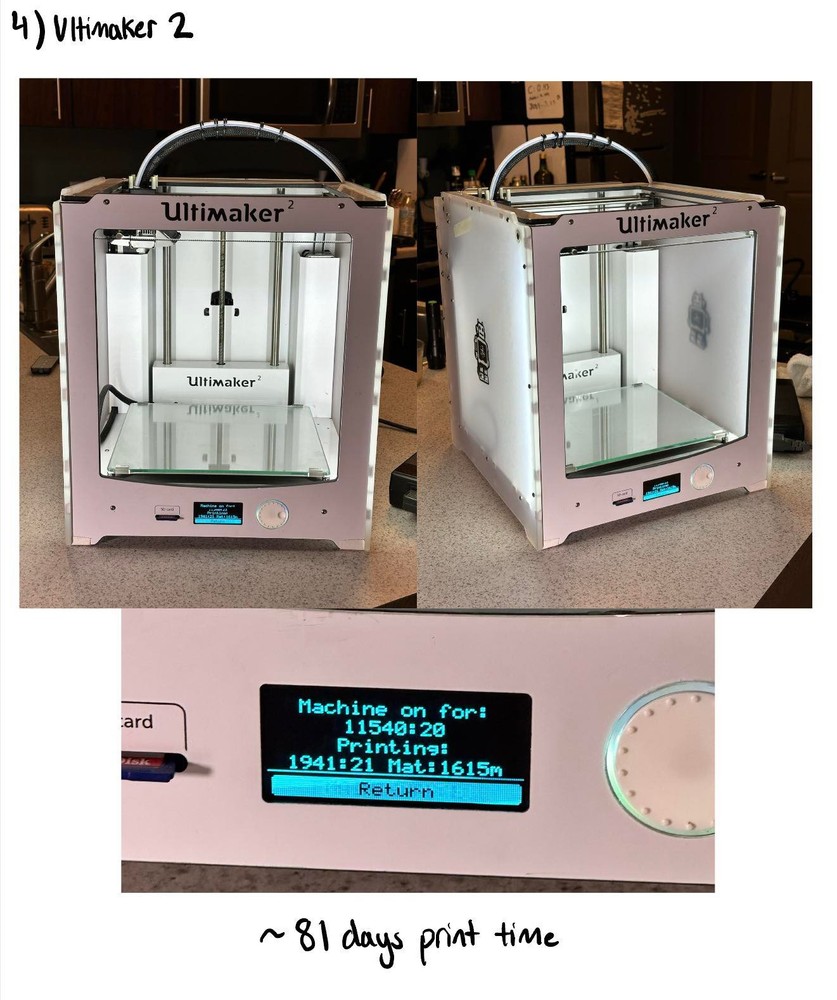 UltiMaker 2 3D Printer - Industrial FFF - Working - NEXT BUS DAY SHIP