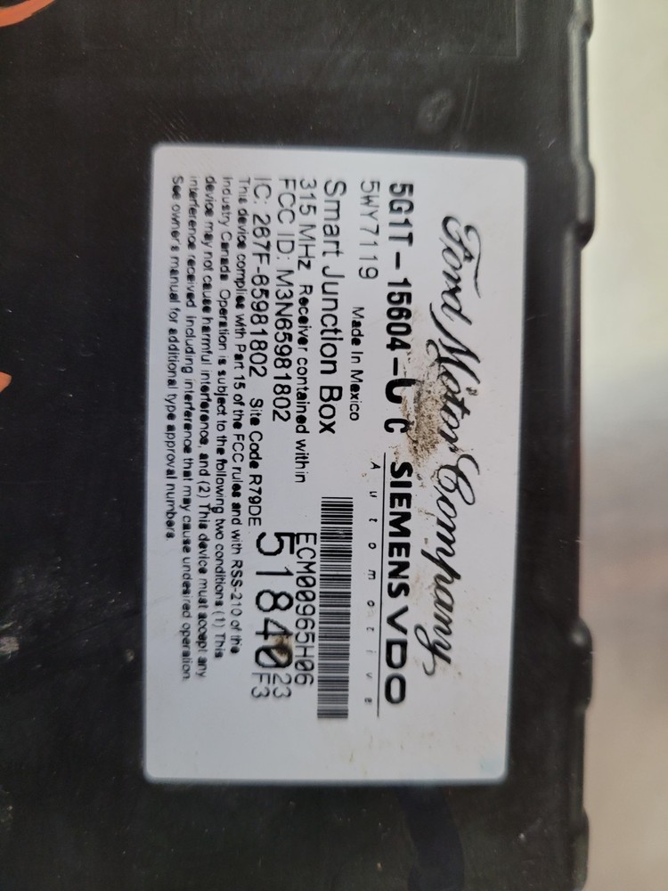 2005-2007 500 Five Hundred Multifunction Smart Junction Block OE BCM 5G1T15604CC