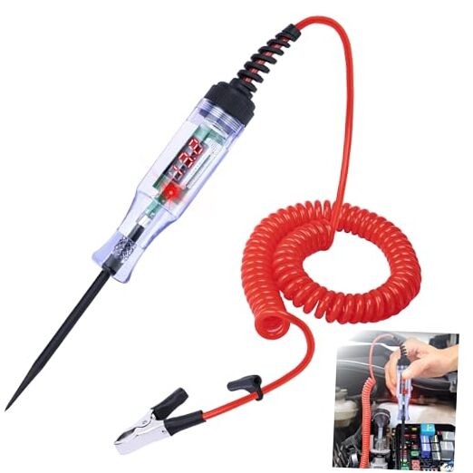 Test Light Automotive, 5-90V DC Test Light with Voltmeter, Bidirectional Car