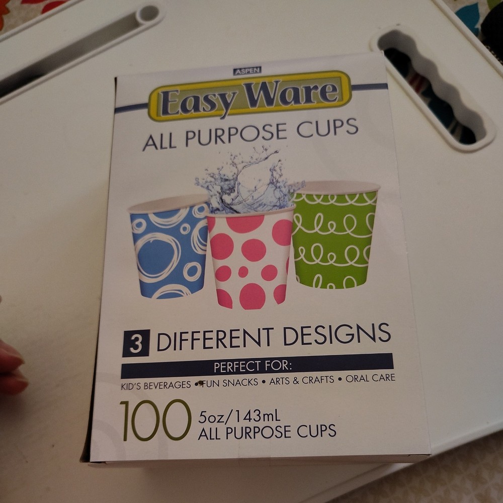 Aspen Easy Ware All Purpose Cups. 100. 5oz Cups.