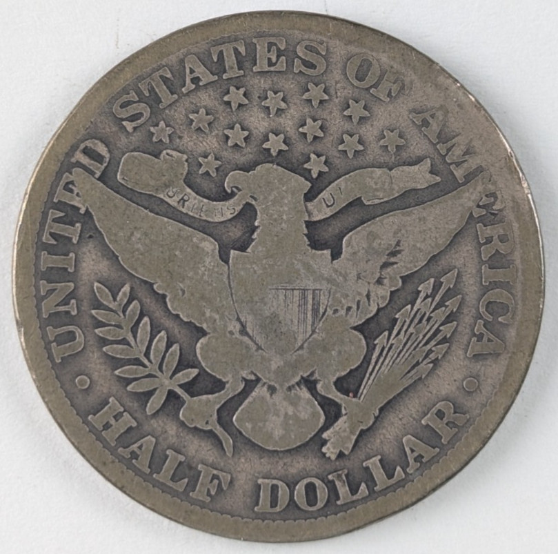 1914 Barber Silver Half Dollar 50c Good Details Better Date