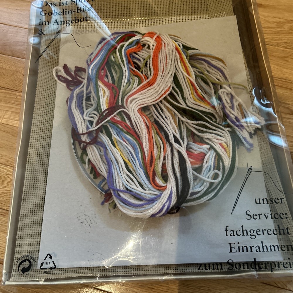 German Yarn Crossstitch Comes Complete With Frame
