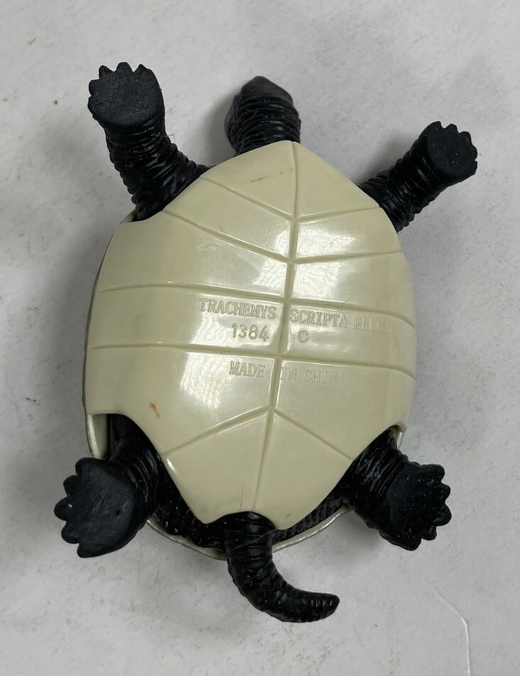 Trachemys Scripta Elegans Turtle Stretch Rubber with Hard Shell Collectible