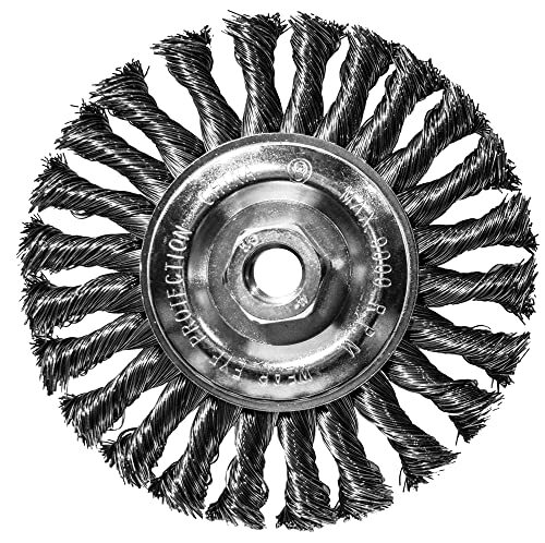 Century Drill 76063 Angle Grinder Wire Wheel, 6" Cable Twist