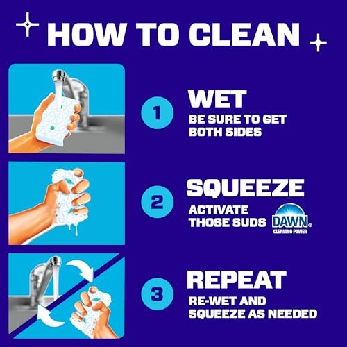 Mr. Clean Magic Eraser Foaming Sponge, All Purpose Cleaner, 7 Count, White
