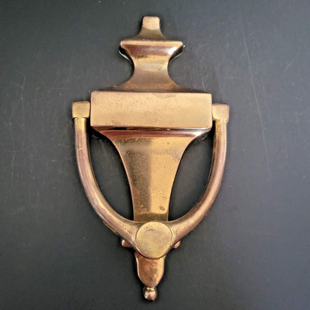 Solid Brass Door Knocker – Classic Colonial Design – Vintage Hardware