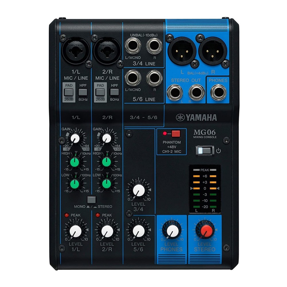 Yamaha 6-Input Stereo Mixer PRO Audio Gear