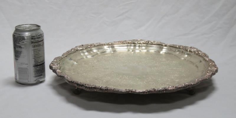 Vintage Towle EP Silverplate Footed Tray Warmer 14"