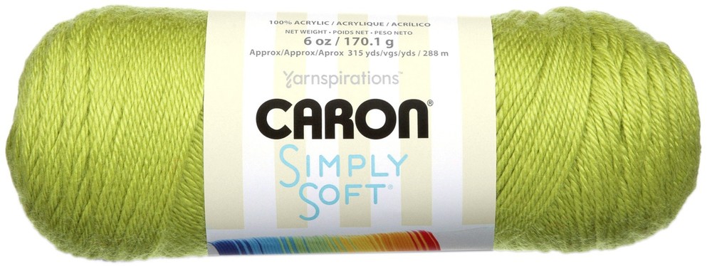 Spinrite H97003-9771 Simply Soft Solids Yarn-Chartreuse
