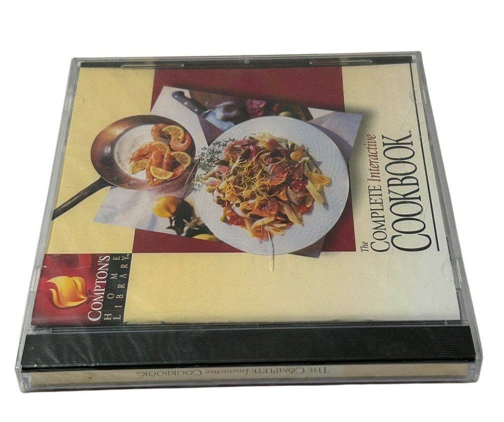 Compton's Home Library The Complete Interactive Cookbook CD-ROM 1996 NEW