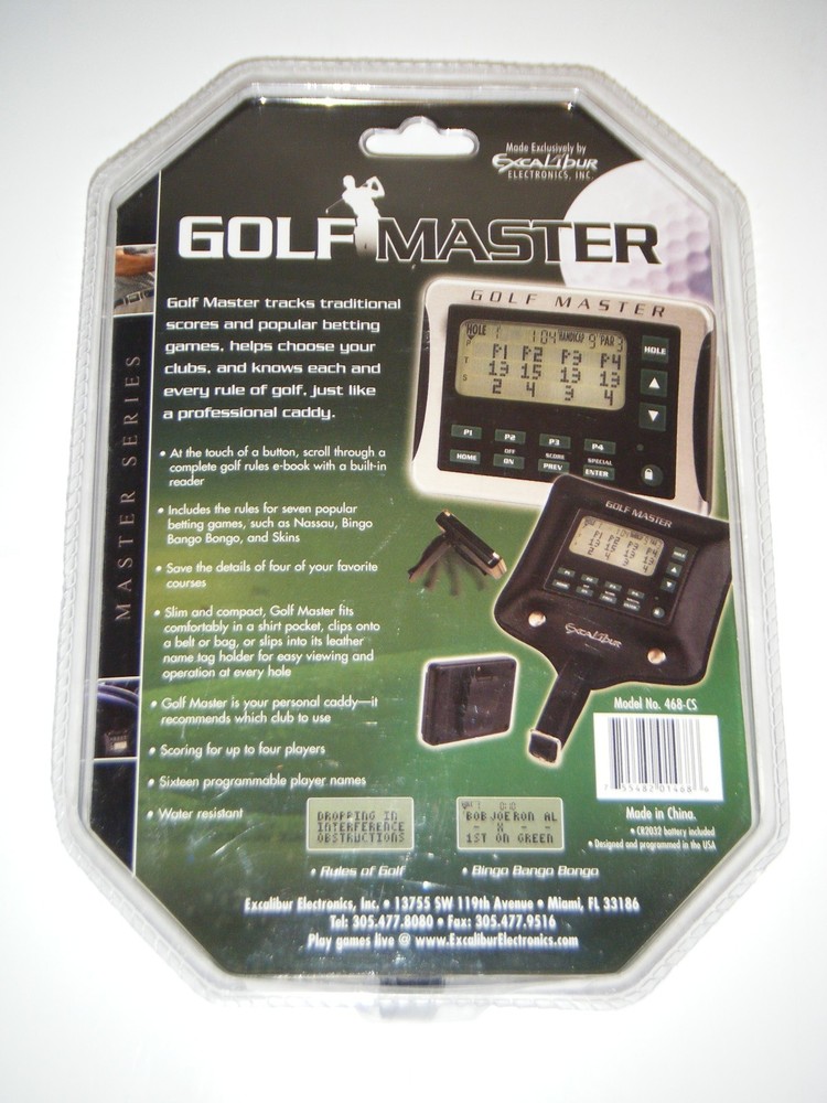 Golf Master by Excalibur Hand Held Electronic Caddy Score Tracker