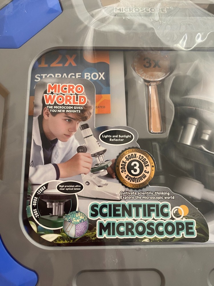 Micro World Children's Scientific Microscope Kit - Ages 6 -12 - NEW