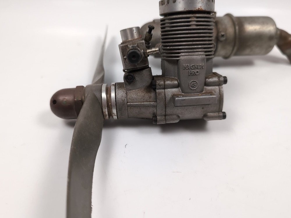 Magnum Pro .45 Nitro R/C Remote Control Model Airplane Engine w/Muffler