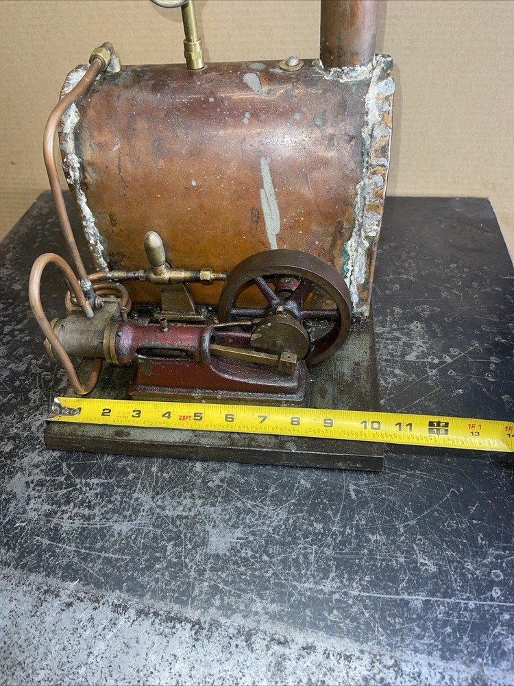 Early Antique Steam Engine Model Orginal Hit Miss