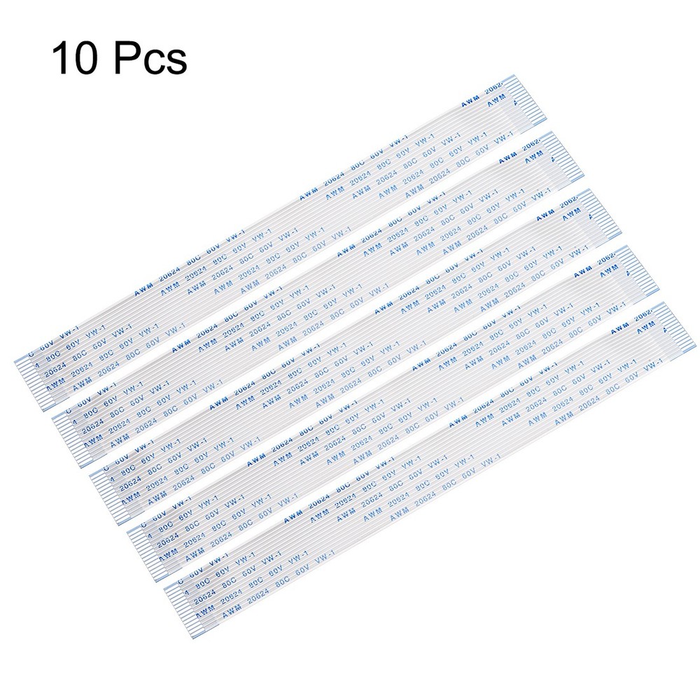 Flat Flex Cable, 150mm 15 Pin FPC FFC Flexible Cable Tape 10pcs