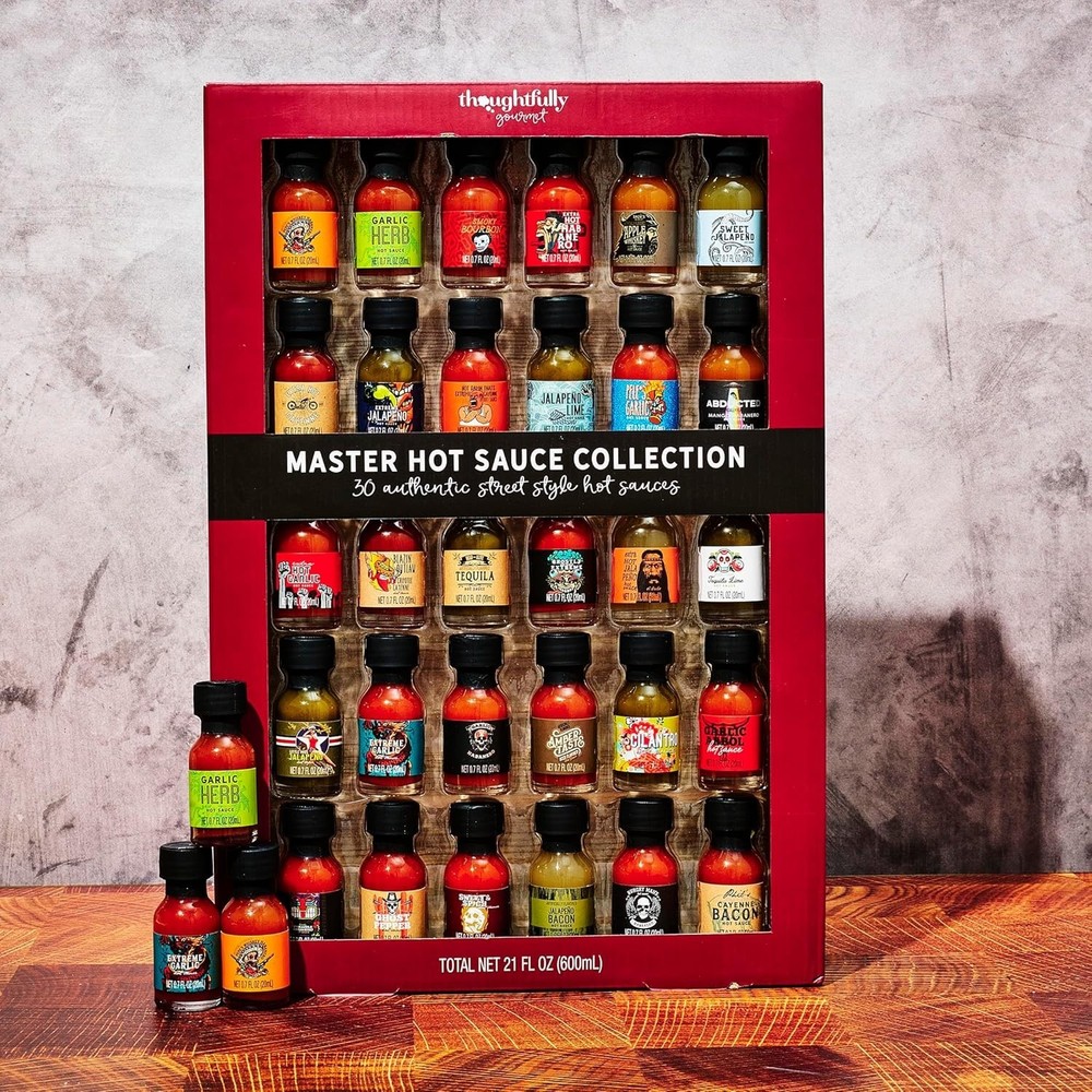 Mini Hot Sauce Collection Gift Pack, 30 Flavors
