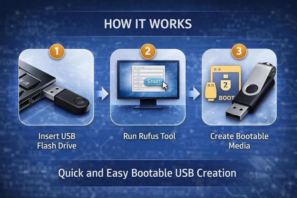 Bootable USB Creator Kit w/ Guide | Create Install & Recovery Media Tool