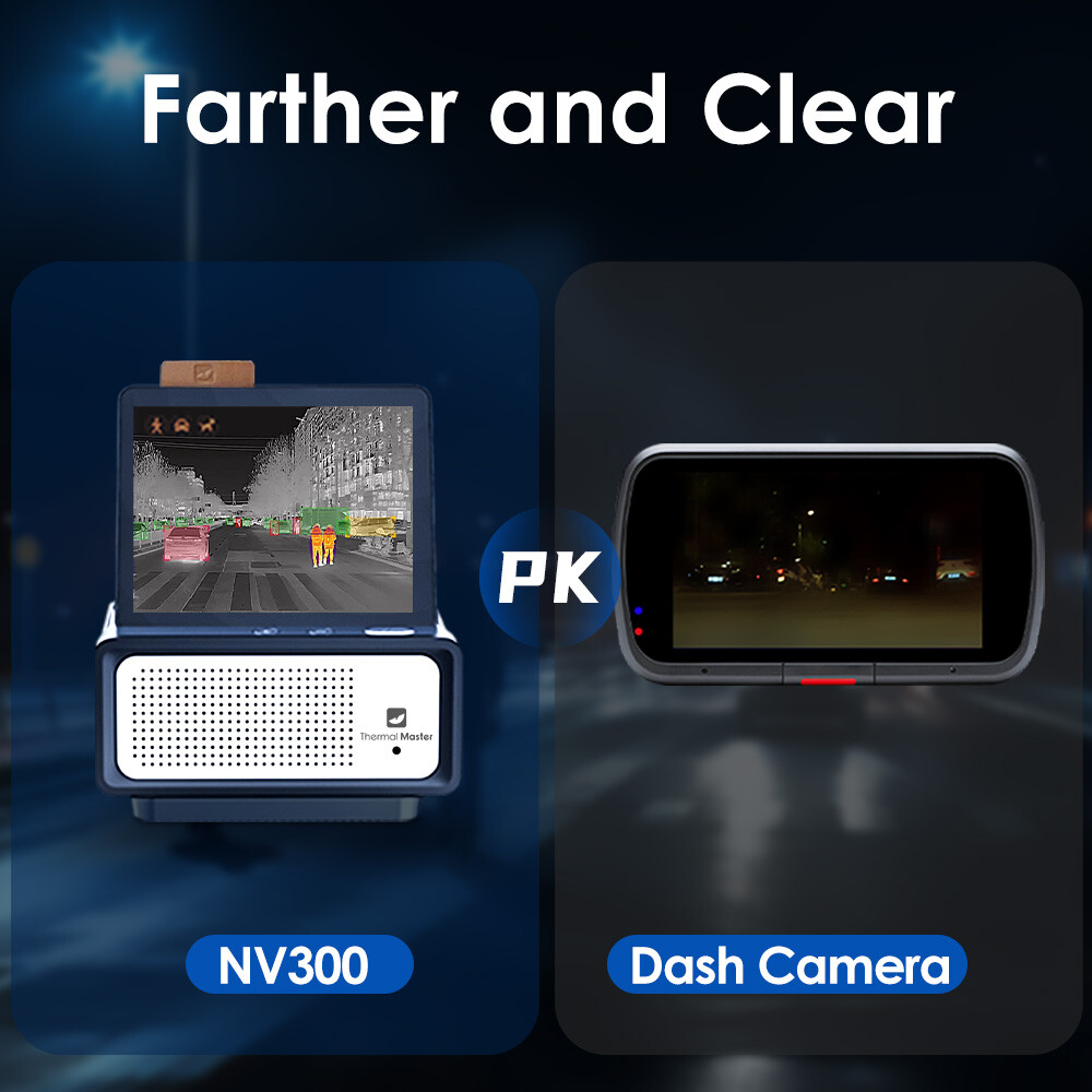 NV300 Thermal Imaging Dash Camera AI powered 32G Card Loop Record Anti-glare