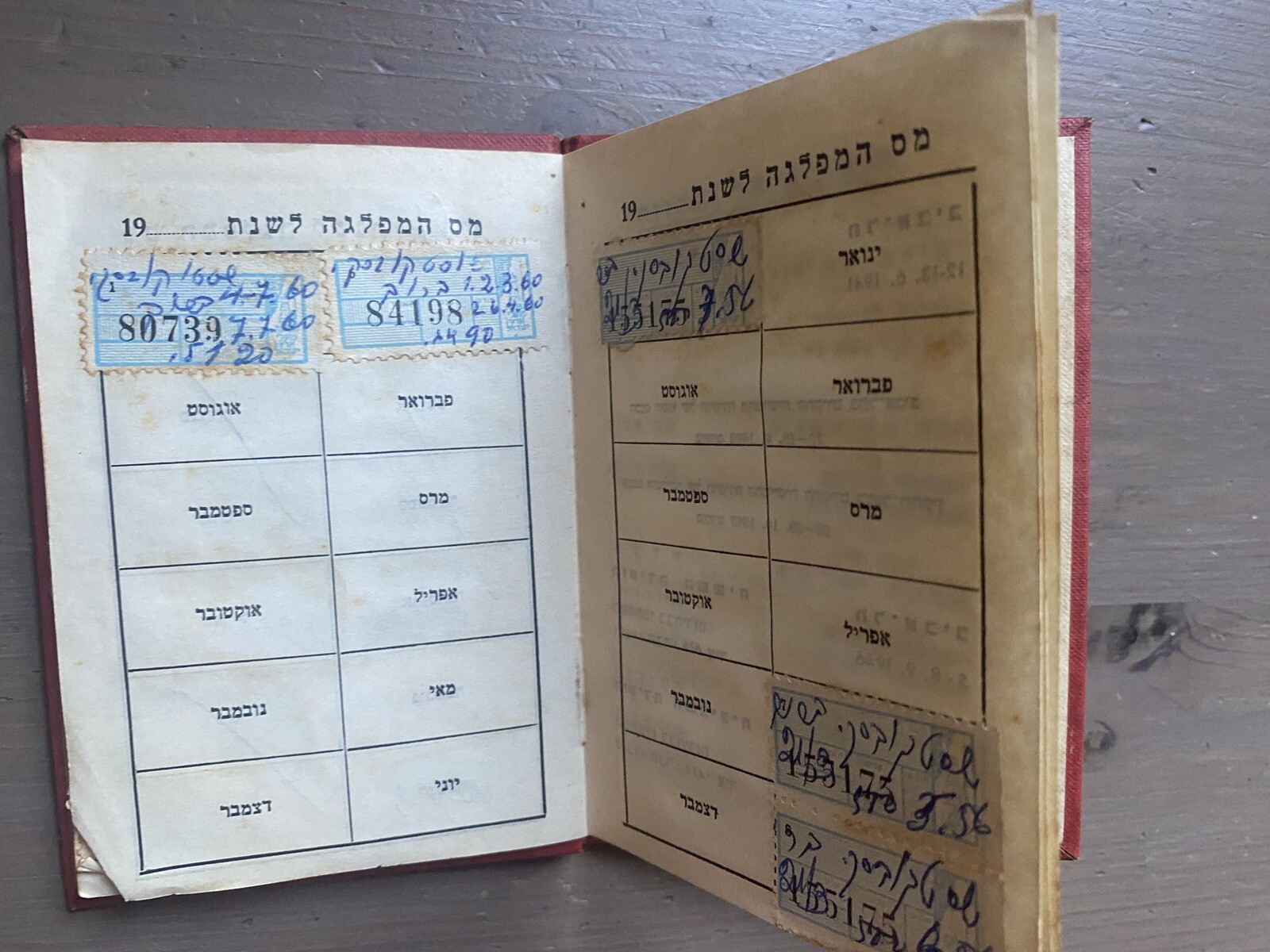 Israel Communistic Workers Party Membership Card Document 1956