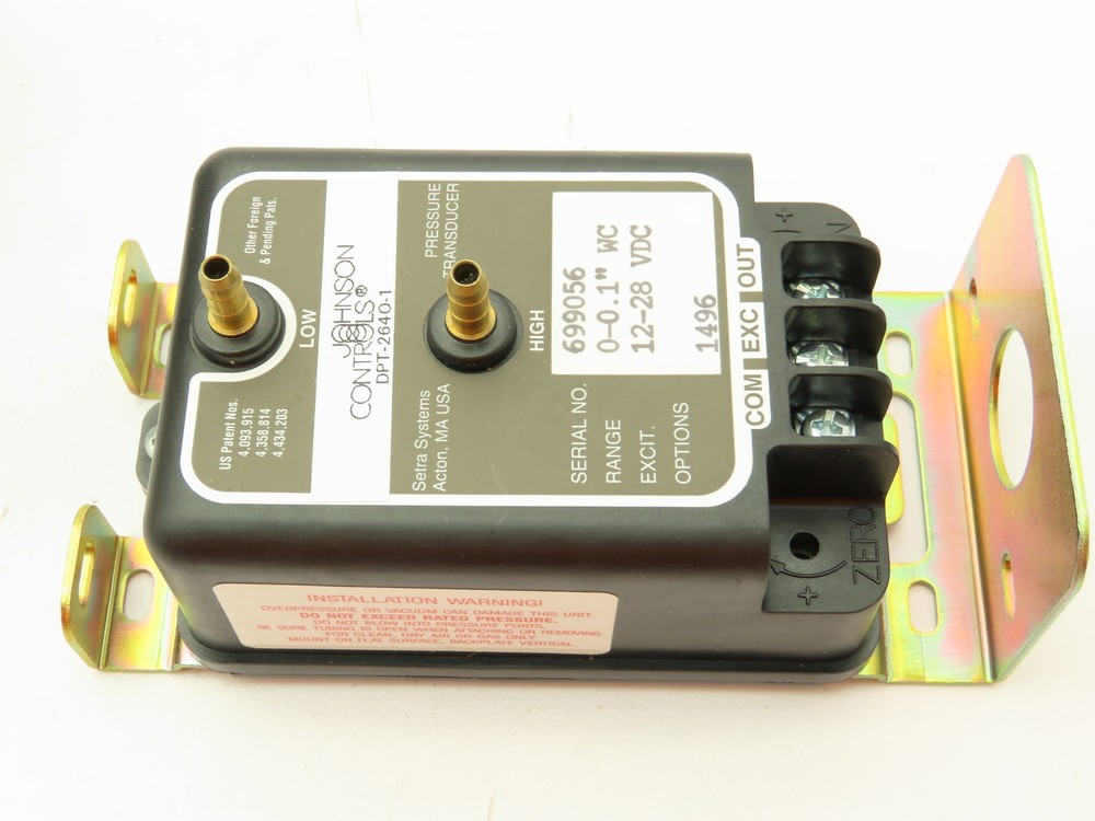 Johnson Controls DPT-2640-1 Diff. Pressure Transmitter Lot of 2