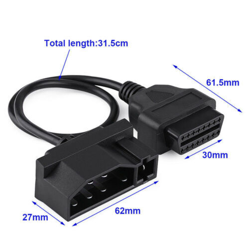 7Pin OBD1 to 16Pin OBD2 for Ford Scanner Check Diagnostic Tool Fault Code Reader