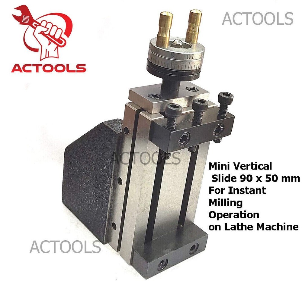 Mini Vertical Slide 90 x 50 mm For Instant Milling Operation on Lathe Machine