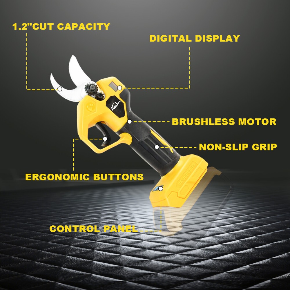 Electric Pruning Shears For Dewalt 20V Battery, Portable Cordless Pruning