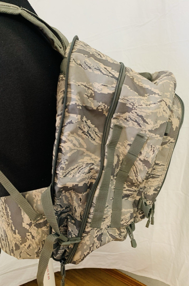 ABU Military Backpack X-Large Camo Print Mulitple Compartments MOLLE Webbing