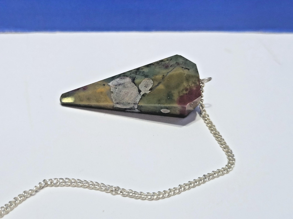 Vintage Ocean Jasper Pendulum for Dowsing