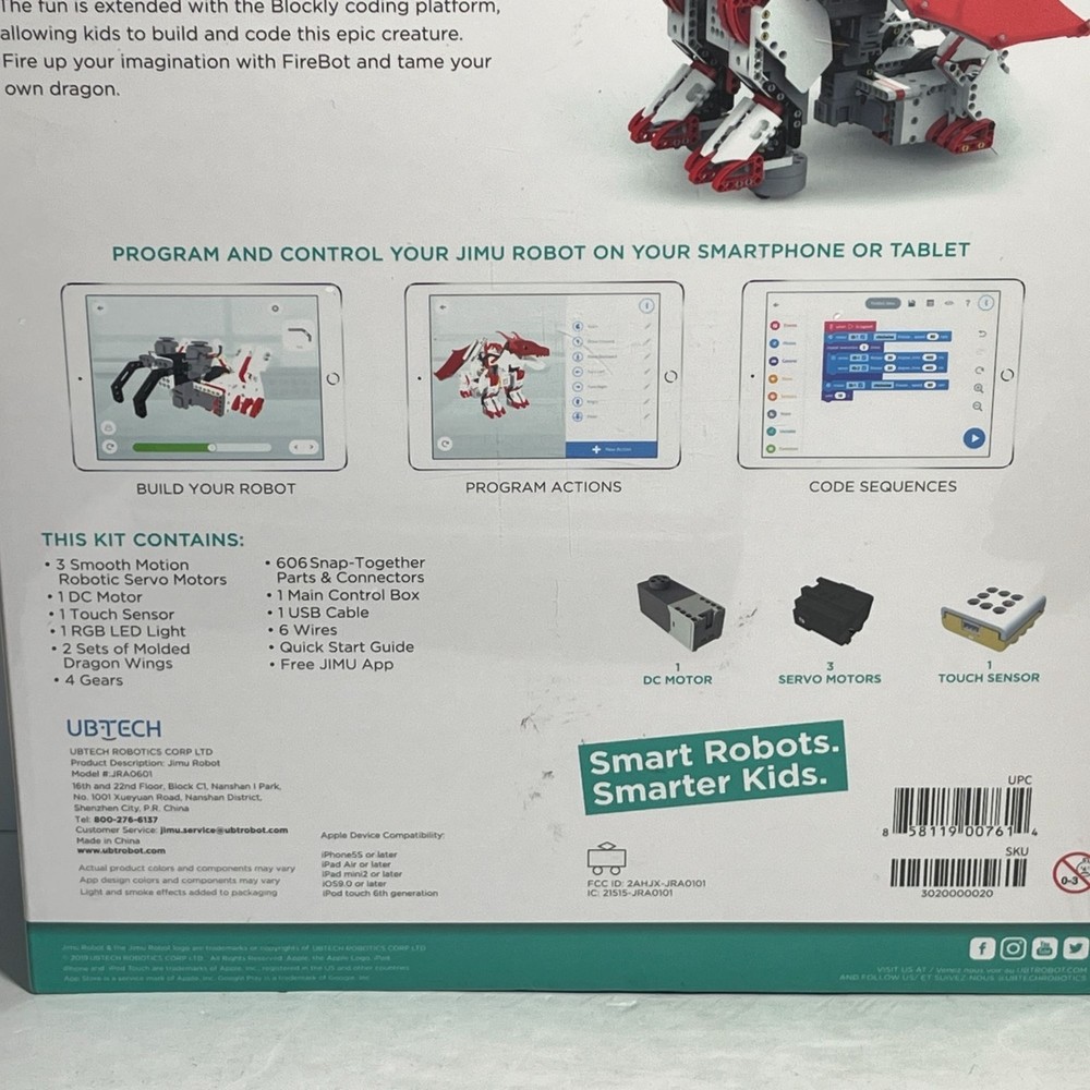Jimu Robot Mythical Series FireBot Kit Interactive Coding Building Set