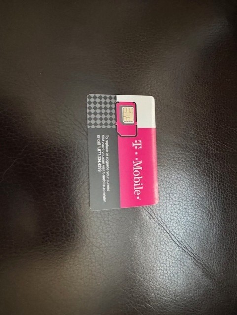 Used T Mobile activated sim card usa for testing only (Nano Sim)