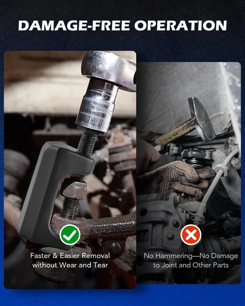 Orion Motor Tech 5-in-1 Ball Joint Separator & Puller Tool Set