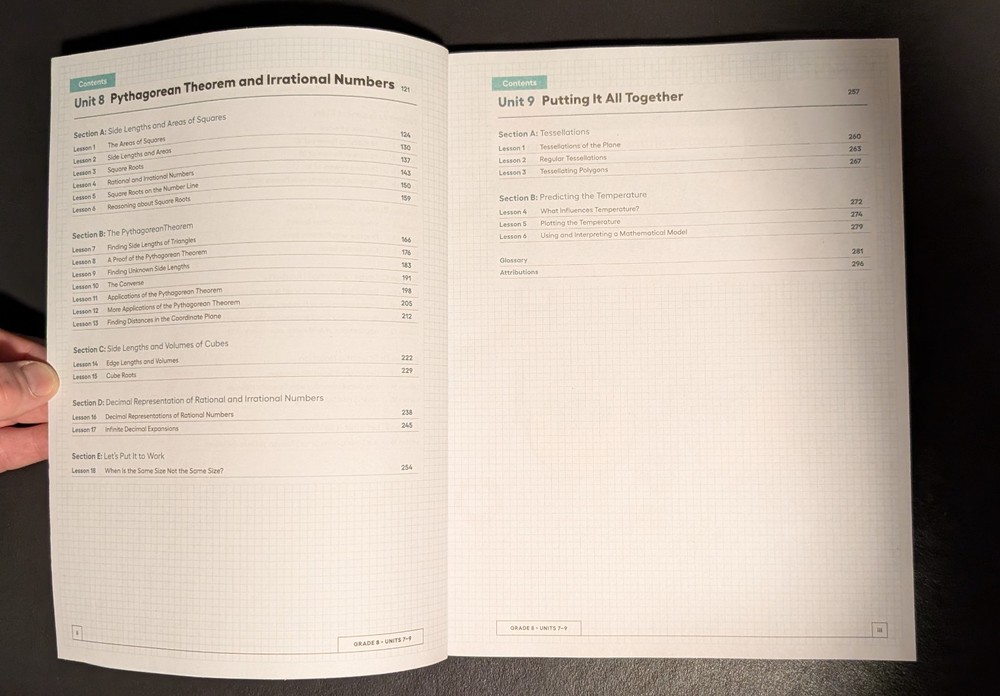 IM Imagine Learning Grade 8 Math Units 7-9 Student Workbook - NEW