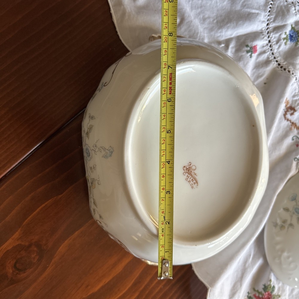 Onondaga China Morning Glory Covered Casserole Dish Serving Dinnerware