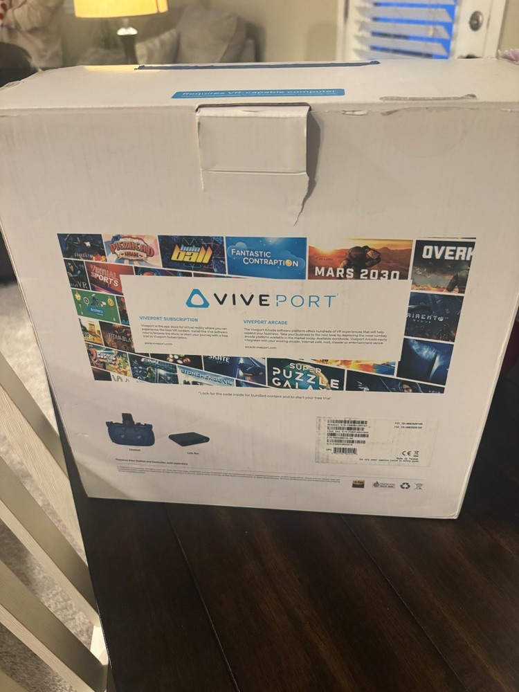 HTC Vive Pro VR Headset + Link Box + Cables